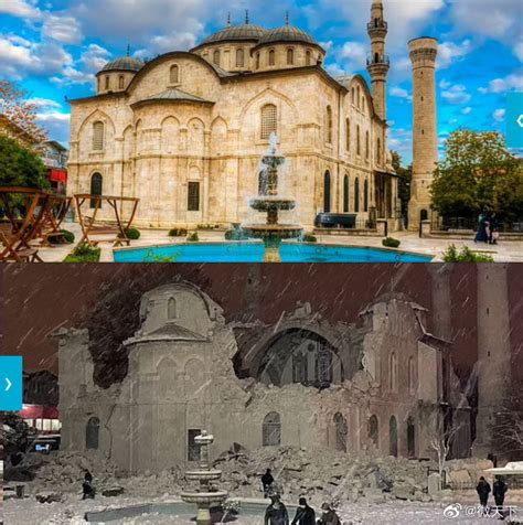 土耳其地震前后对比影像汇总