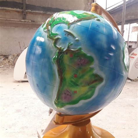 地球仪玻璃钢雕塑