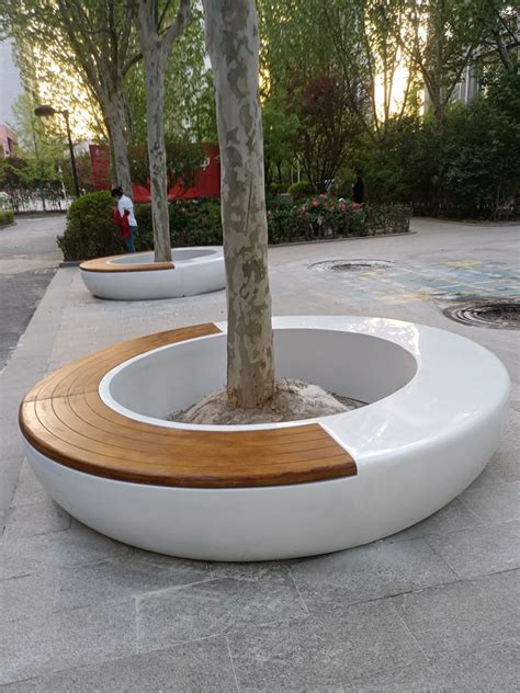 天津高质量玻璃钢树池坐凳