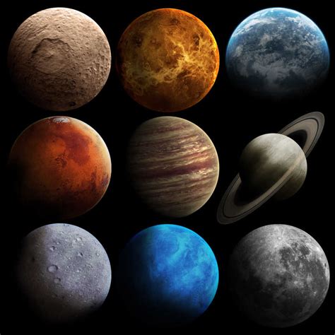 宇宙九大行星图片