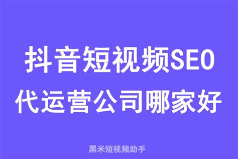 安徽短视频seo正规公司