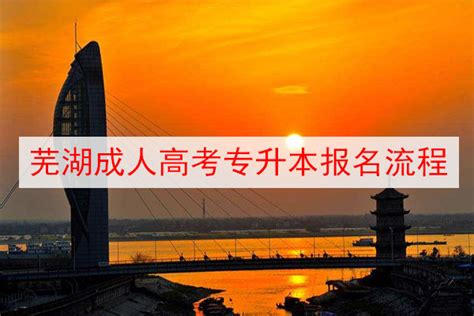 安徽芜湖高起专报考流程