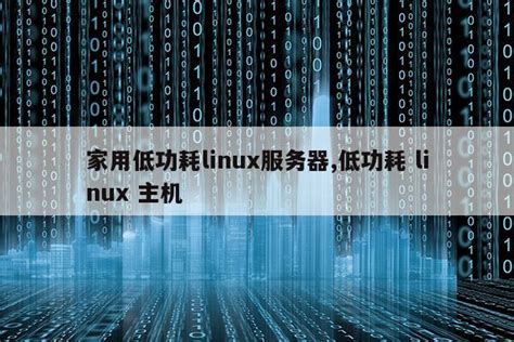 家用低功耗linux服务器