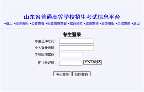 山东高考志愿填报系统登录网址