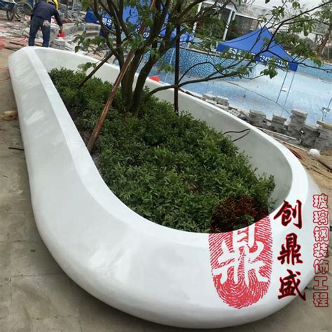 岳阳耐高温玻璃钢花池造型