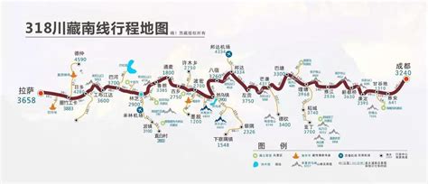 川藏南线318详细地图