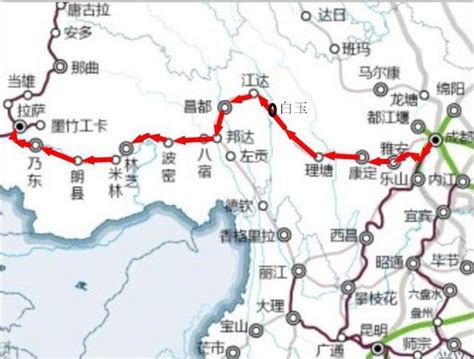 川藏铁路详细线路图