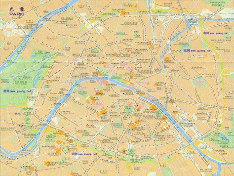 巴黎全景地图全图
