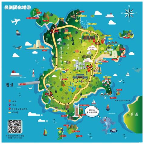 平潭岛旅游景点地图