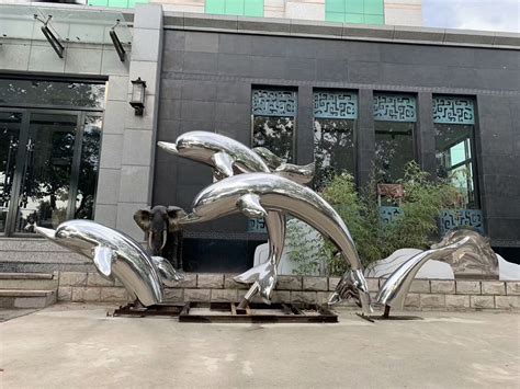 广东304不锈钢海豚雕塑