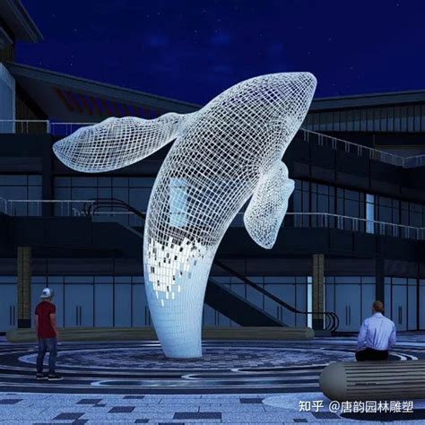广州不锈钢鲸鱼雕塑