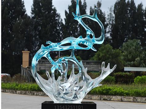 广州透明玻璃钢雕塑摆件