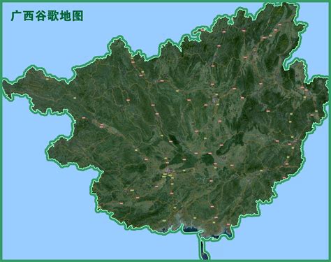 广西卫星地图高清村庄地图