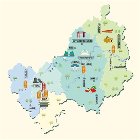 广西贵港市地图全图