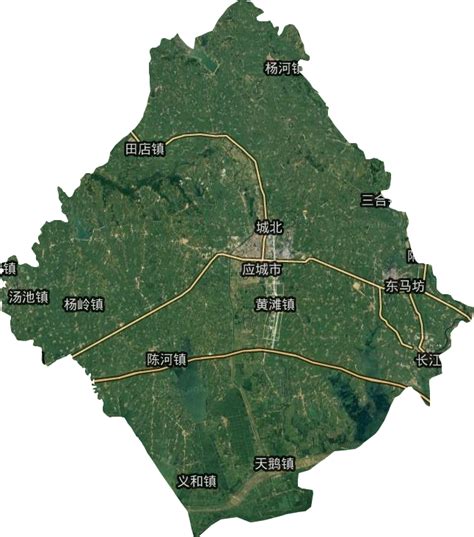应城地图图片