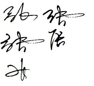 张丽红艺术签名怎么写