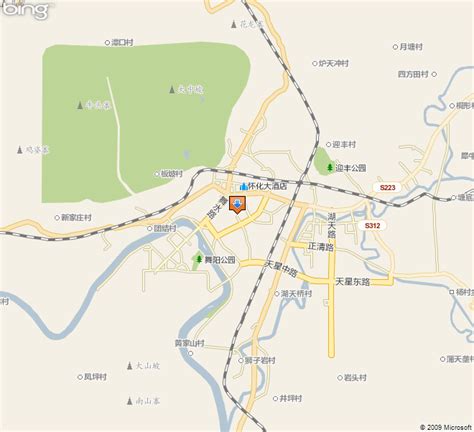 怀化市鹤城区地图