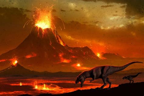 恐龙灭绝火山爆发
