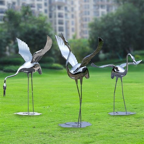 扬州不锈钢仙鹤雕塑