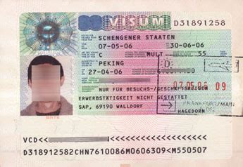 挪威申根签证照片