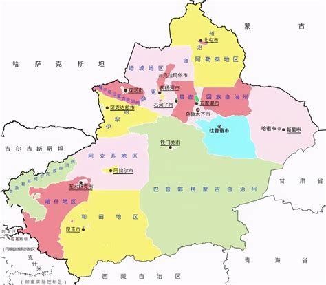 新疆地图全图清晰