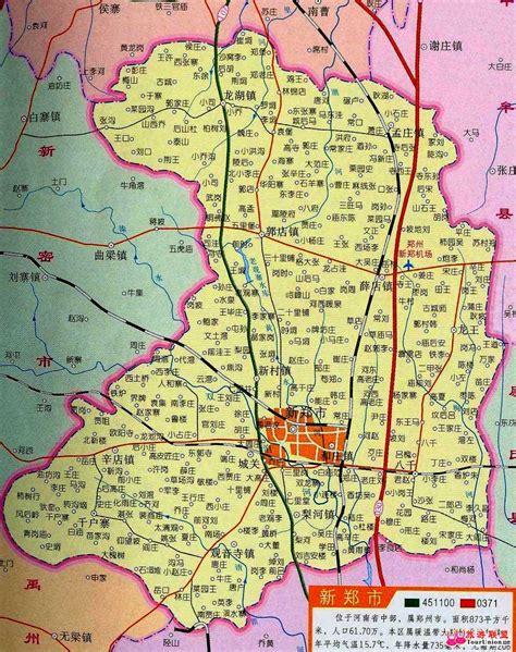 新郑市地图