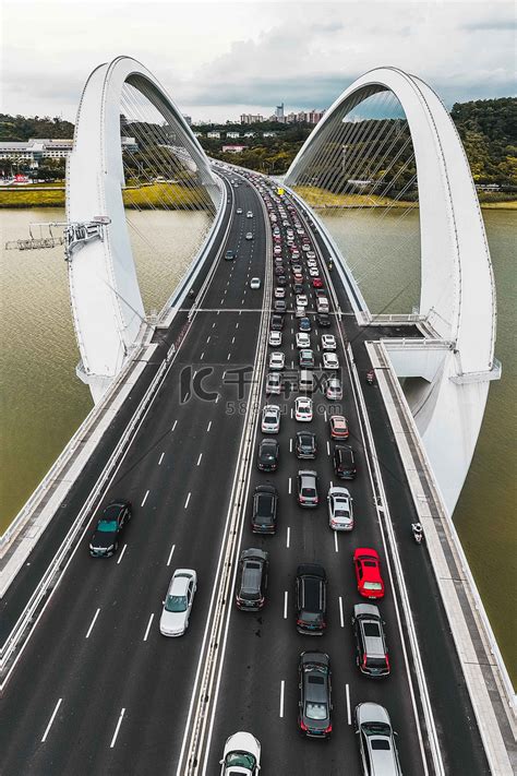 无人机航拍广州大桥视频