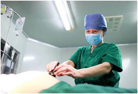 日本人孕妇腹部开刀手术实验
