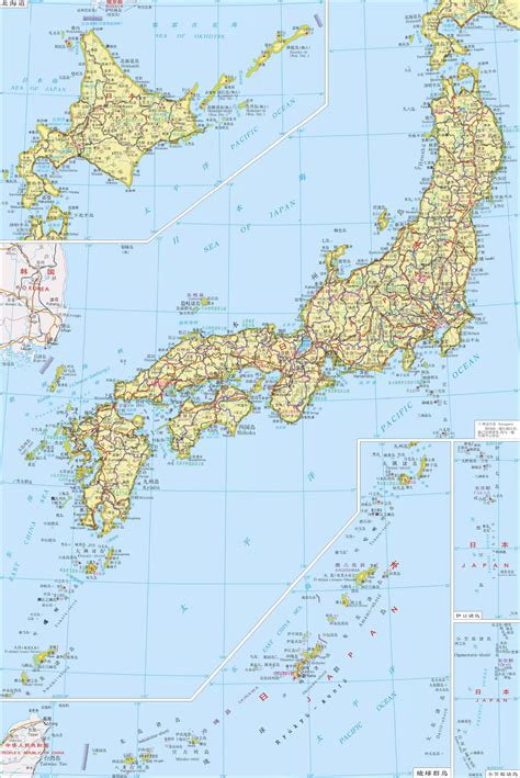 日本地图高清可放大