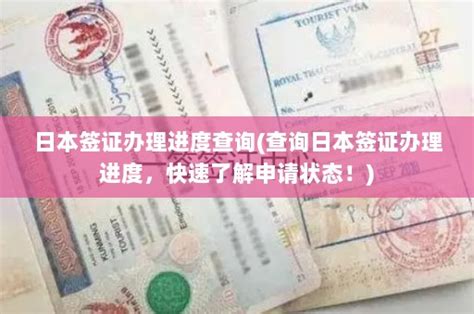 日本签证进度查询
