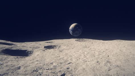 月球车上看地球真实图片