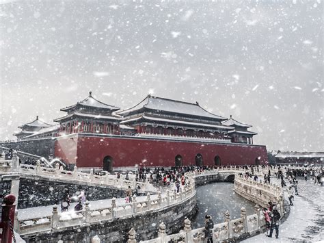 来北京看雪后的故宫吧