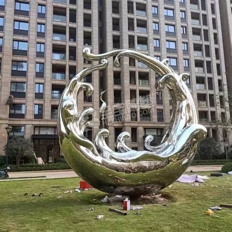 杭州大型不锈钢景观雕塑定制