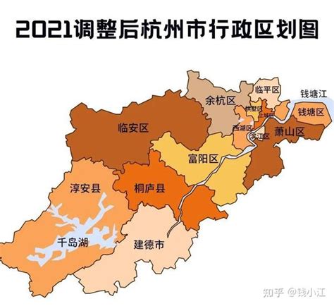 杭州市八大区域地图