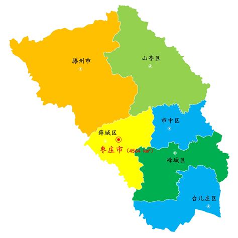 枣庄各县地图