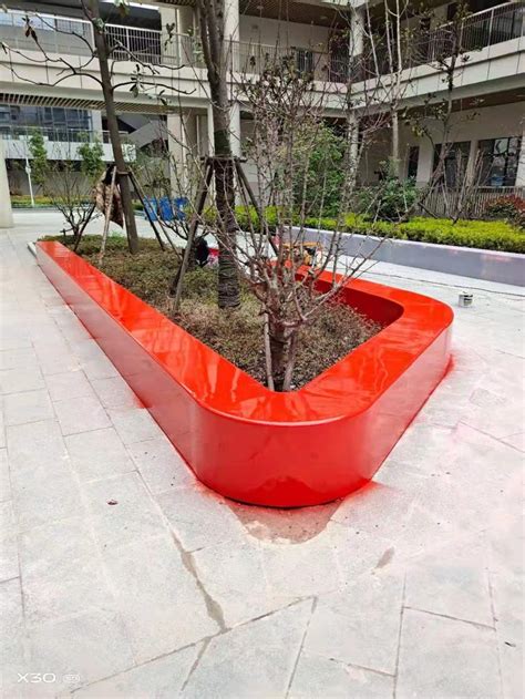 柳州创意玻璃钢花池坐凳生产厂家