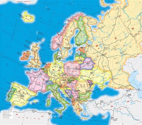 欧洲地图中文版