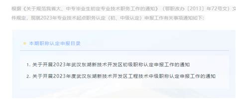 武汉东湖高新职称申报2022要求