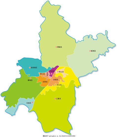 武汉地图区域划分