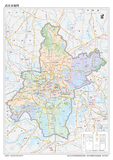 武汉市行政区划地图最新版