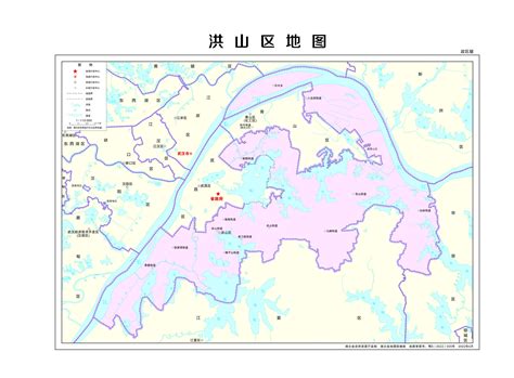 武汉洪山区街道划分图