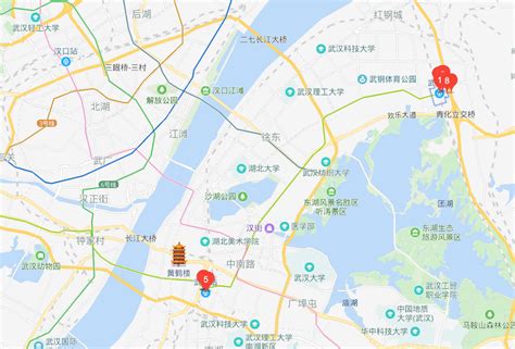 武汉站在地图位置