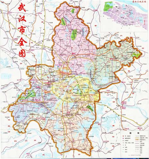 武汉黄陂区详细地图