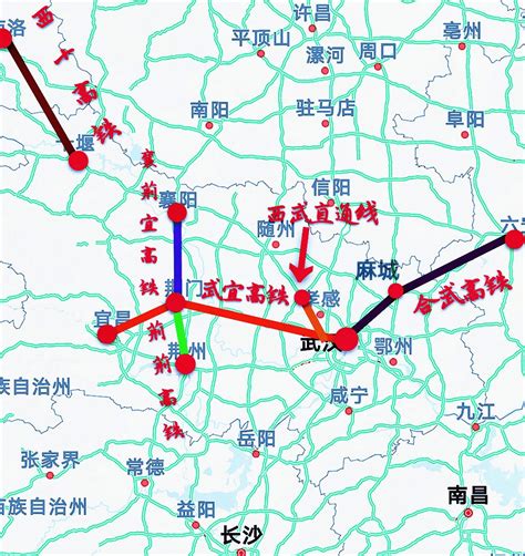 武荆高速和沪蓉高速路线图