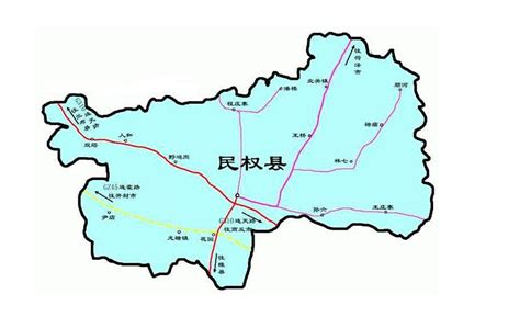 民权县乡镇分布图