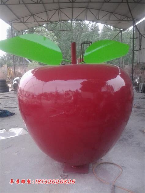 汕头玻璃钢苹果雕塑