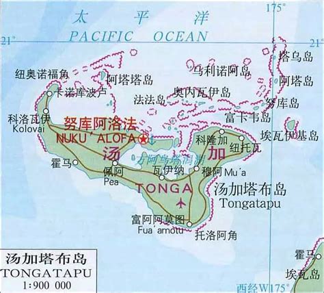 汤加地图高清版大图