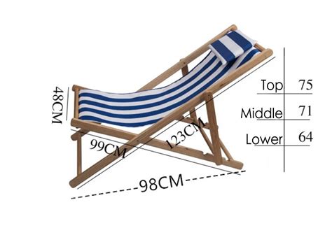 沙滩椅尺寸图