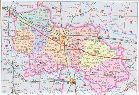 河南省商丘市地图全图