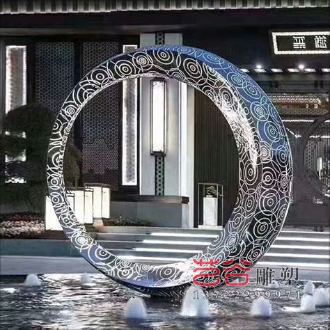 河南镂空不锈钢房地产水景雕塑